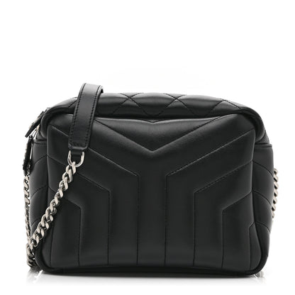 Saint Laurent Calfskin Y Quilted Monogram Small Loulou Bowling Bag Black 1 of 11