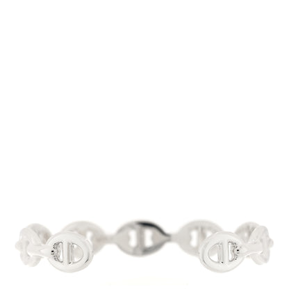 Hermes Sterling Silver MM Chaine d'Ancre Enchainee Cuff Bracelet SH 2 of 4