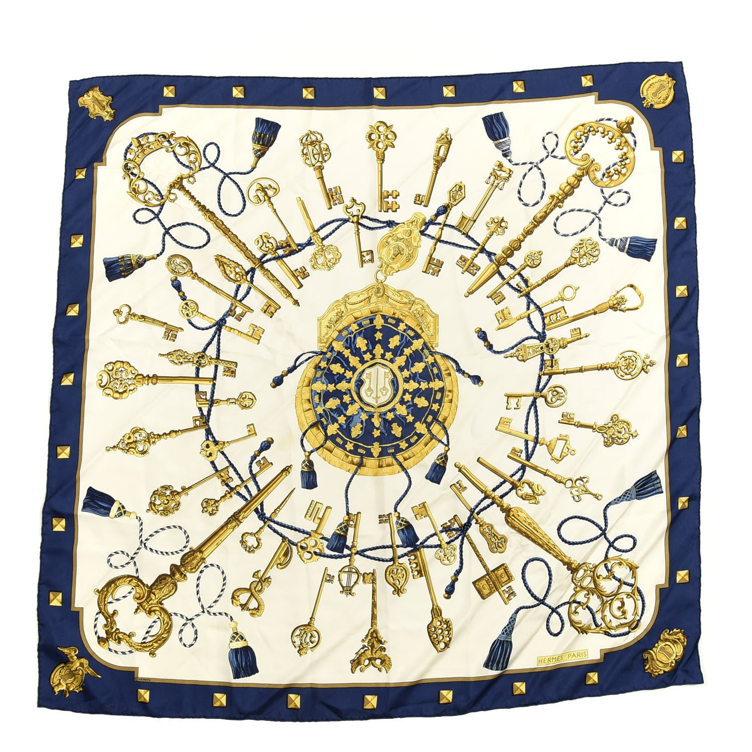 Hermes Silk Keys Les Cles Scarf 90 1 of 6