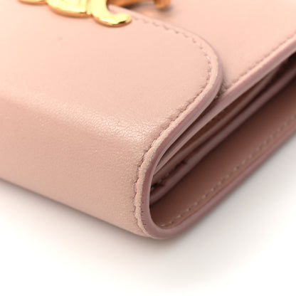 Celine Shiny Calfskin Small Triomph Wallet Antique Rose 11 of 14