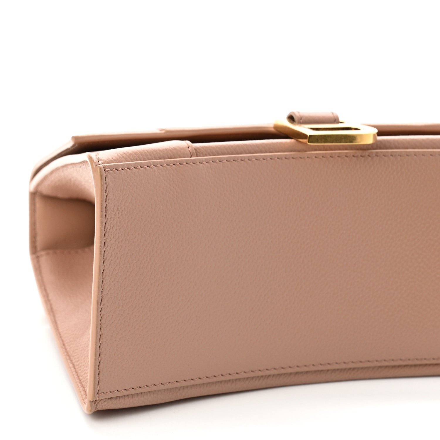 Balenciaga Grained Calfskin Small Hourglass Top Handle Bag Nude Beige 9 of 10