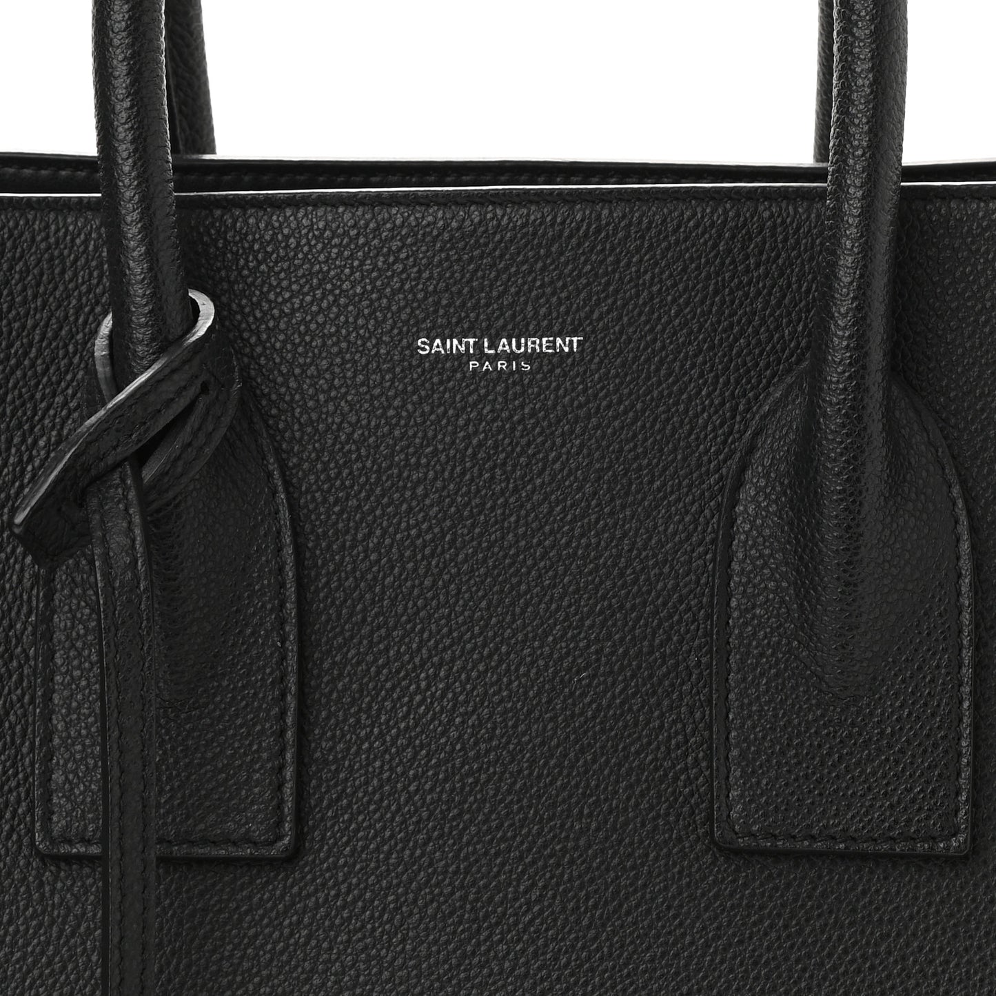 Grained Calfskin Small Sac De Jour Black
