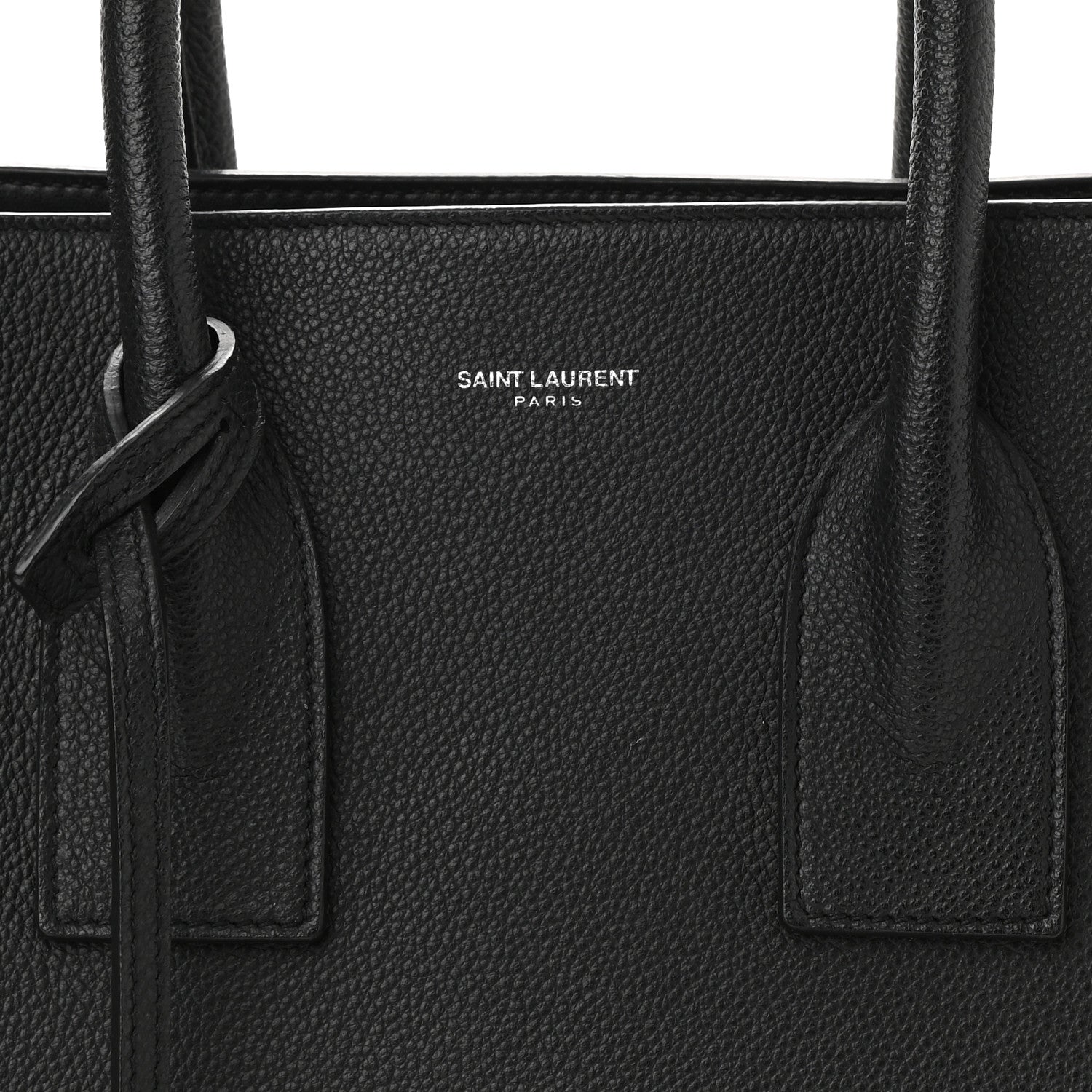 Saint Laurent Grained Calfskin Small Sac De Jour Black 8 of 10