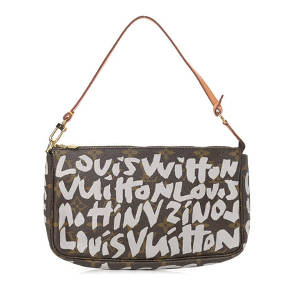 Louis Vuitton Monogram Graffiti Pochette Accessories Silver 1 of 9