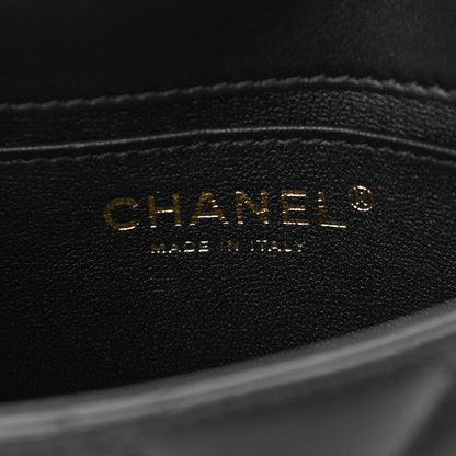 Chanel Lambskin Quilted Mini Heart Charms Flap Black 6 of 12