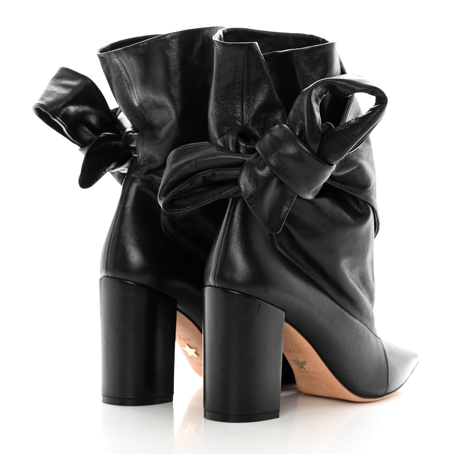 Lambskin Dior Huggy 90mm Ankle Boots 38.5 Black
