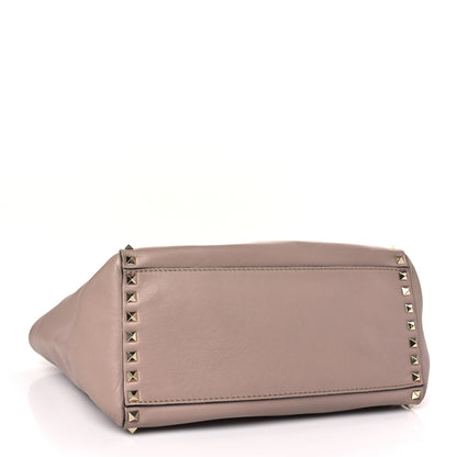 Valentino Garavani Vitello Rockstud Double Handle Tote Poudre 4 of 10