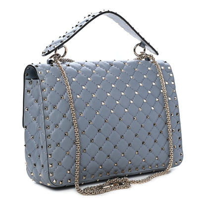 Valentino Garavani Nappa Large Rockstud Spike Shoulder Bag London Stone 2 of 8