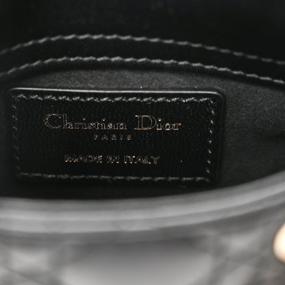 Christian Dior Lambskin Cannage Micro Lady Dior Black 6 of 9