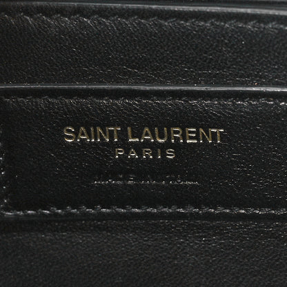 Saint Laurent Grain De Poudre Small Monogram Kate Satchel Black 6 of 11