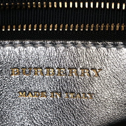 Burberry Smooth Calfskin 1983 Knight Check Link Shoulder Bag Silver 6 of 10