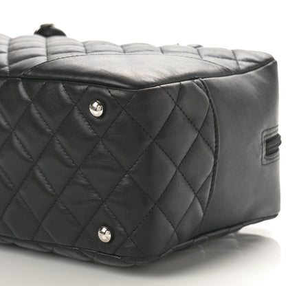 Chanel Calfskin Quilted Large Cambon Bowler Black 8 of 8
