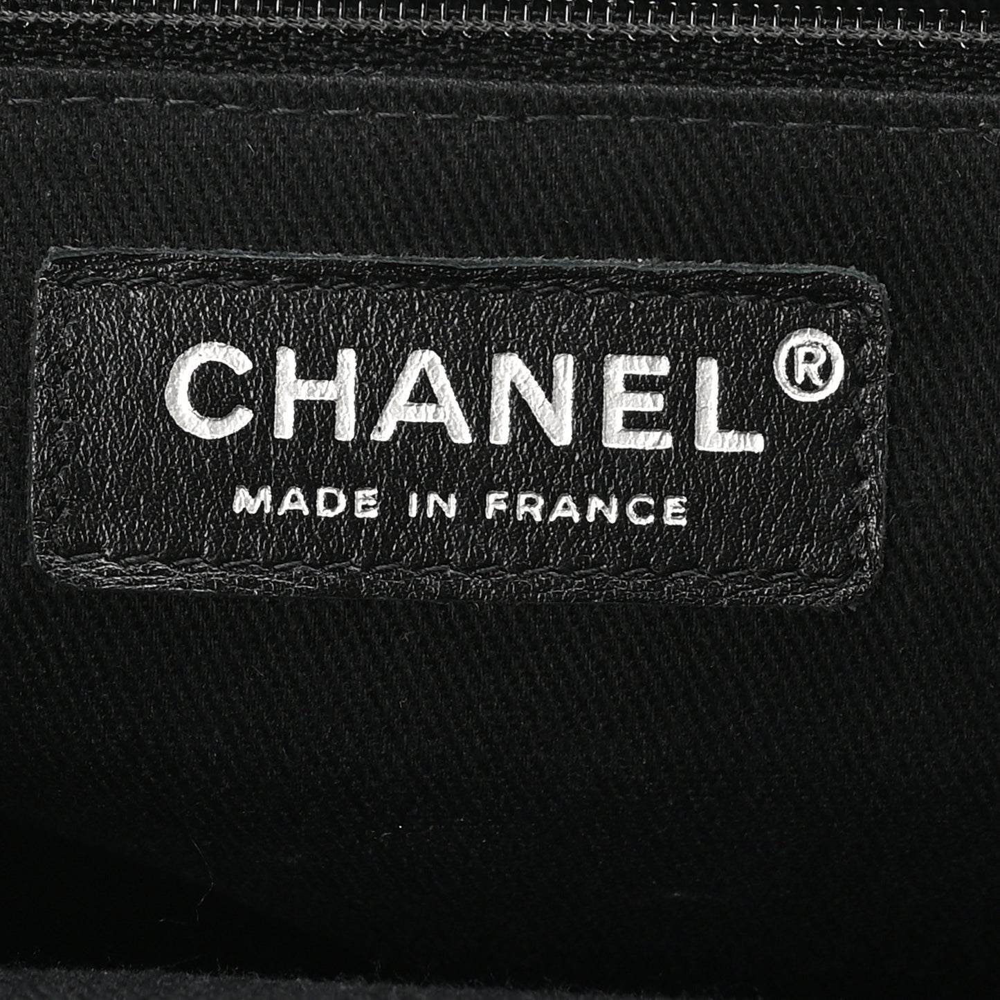 Patent Quilted Timeless CC Shopping Tote Black