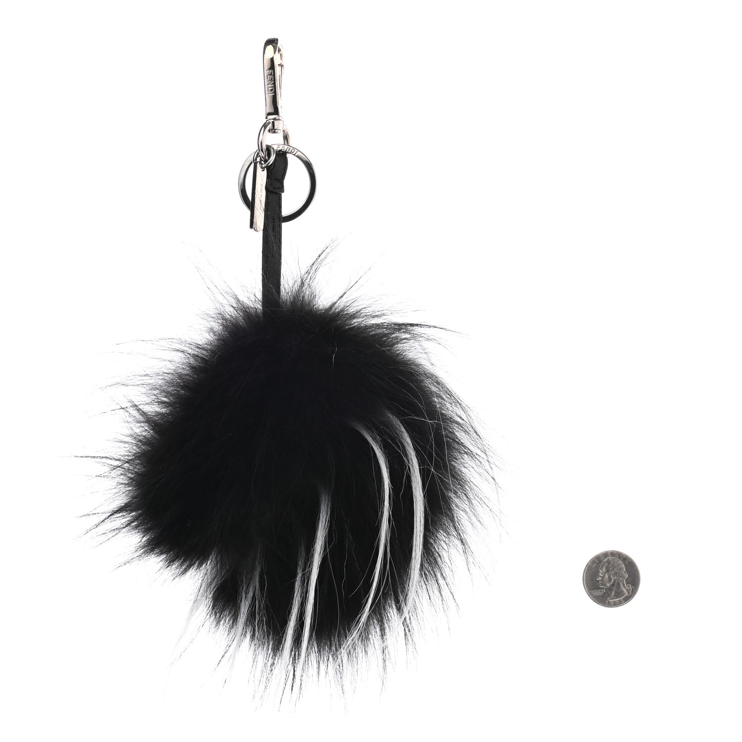 Vitello Elite Fox Goat Fur Igor Monster Bag Bug Cube Charm Rosso Black White