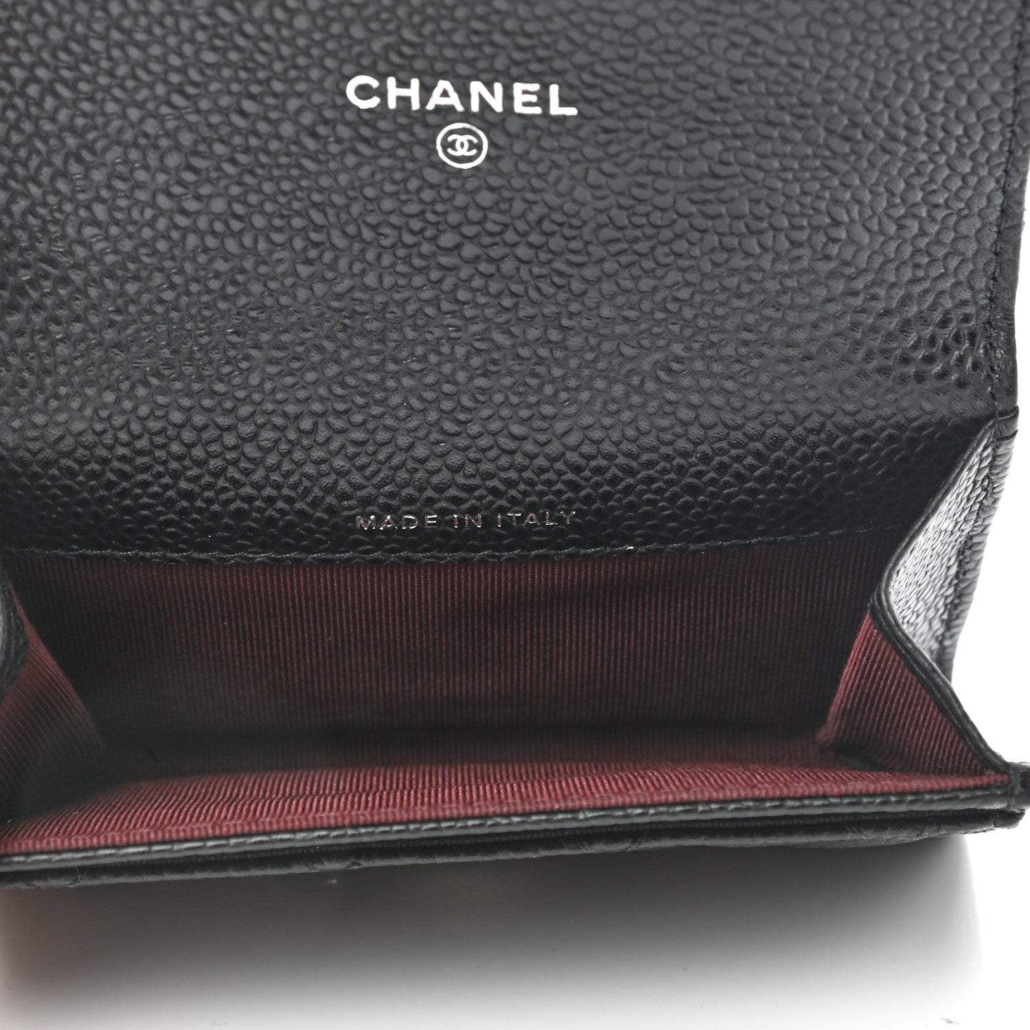 Chanel Caviar Quilted Flap Card Holder Wallet Black 5 of 8