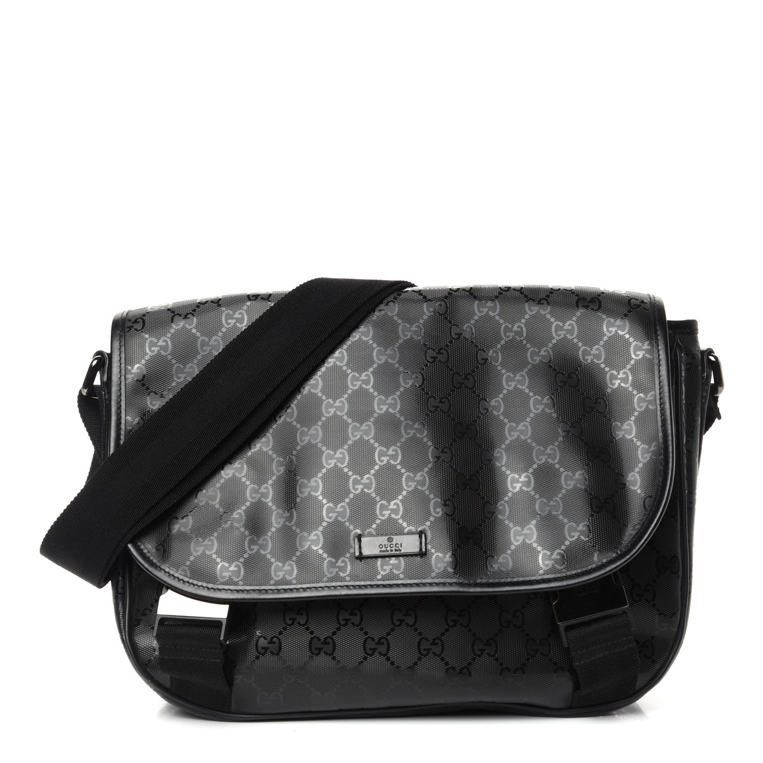 Gucci Imprime Monogram Medium Messenger Bag Black 1 of 10