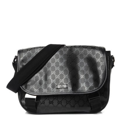 Gucci Imprime Monogram Medium Messenger Bag Black 1 of 10
