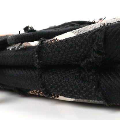 Christian Dior Canvas Embroidered Camouflage Flowers Saddle Bag Black Multicolor 10 of 10