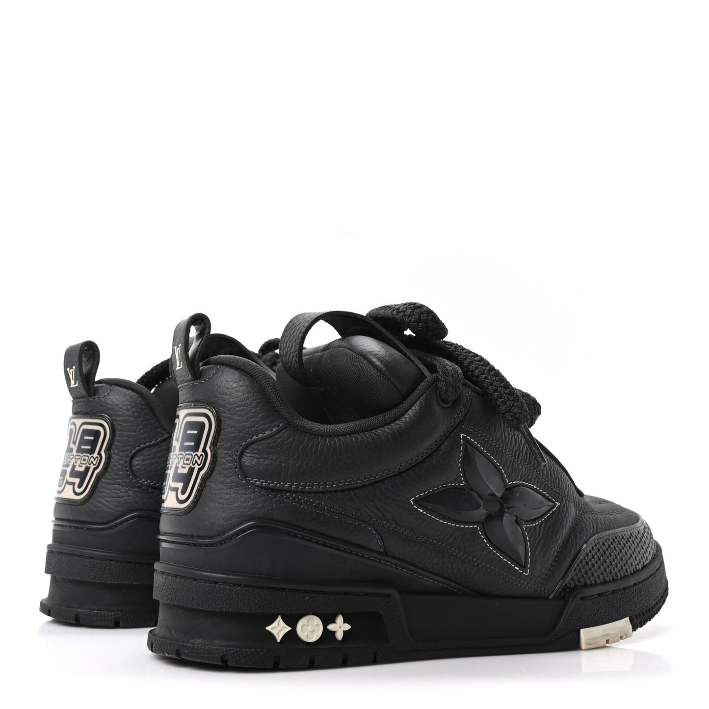 Mens LV Skate Sneakers 7.5 Black