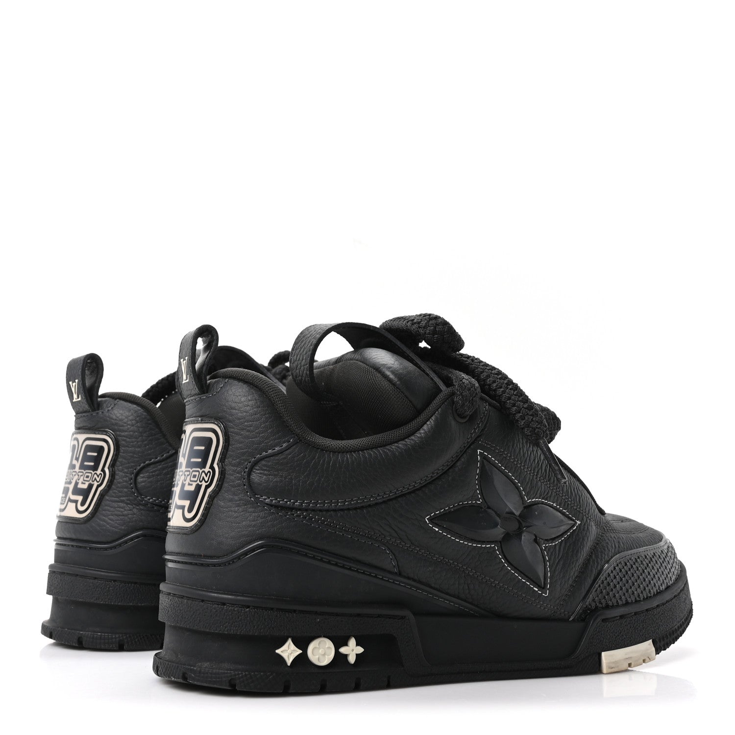Louis Vuitton Mens LV Skate Sneakers 7.5 Black 5 of 9