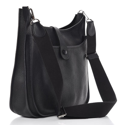 Hermes Taurillon Clemence Evelyne III GM Black 3 of 19