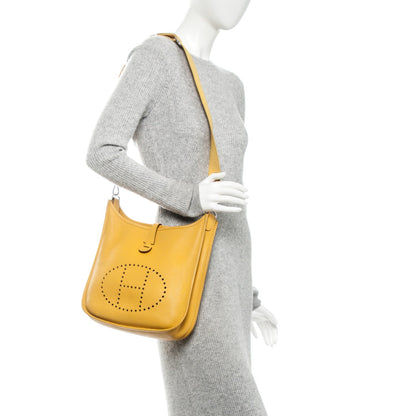 Hermes Taurillon Clemence Evelyne III PM Soleil 2 of 7