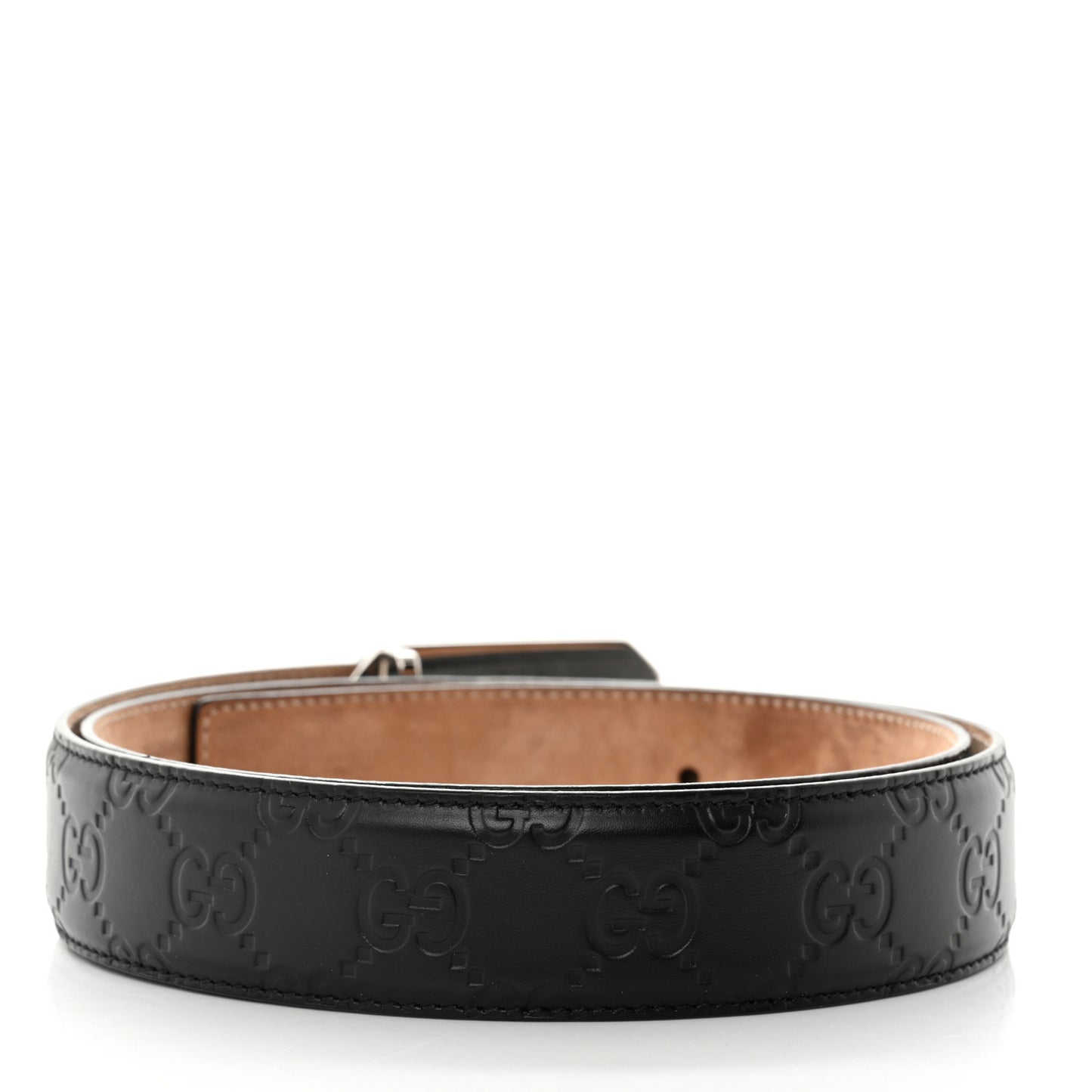 Guccissima Signature Belt 90 36 Black