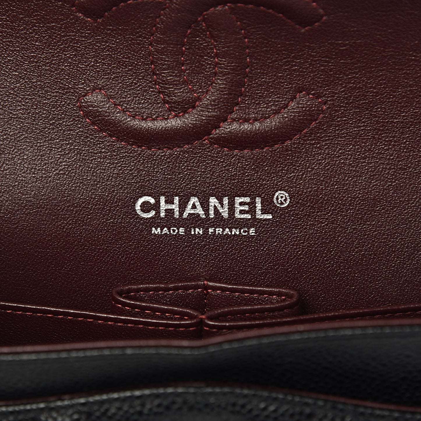 Caviar Quilted Small Double Flap Black