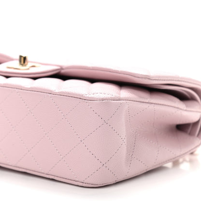 Chanel Caviar Quilted Medium Double Flap Light Pink 9 of 9