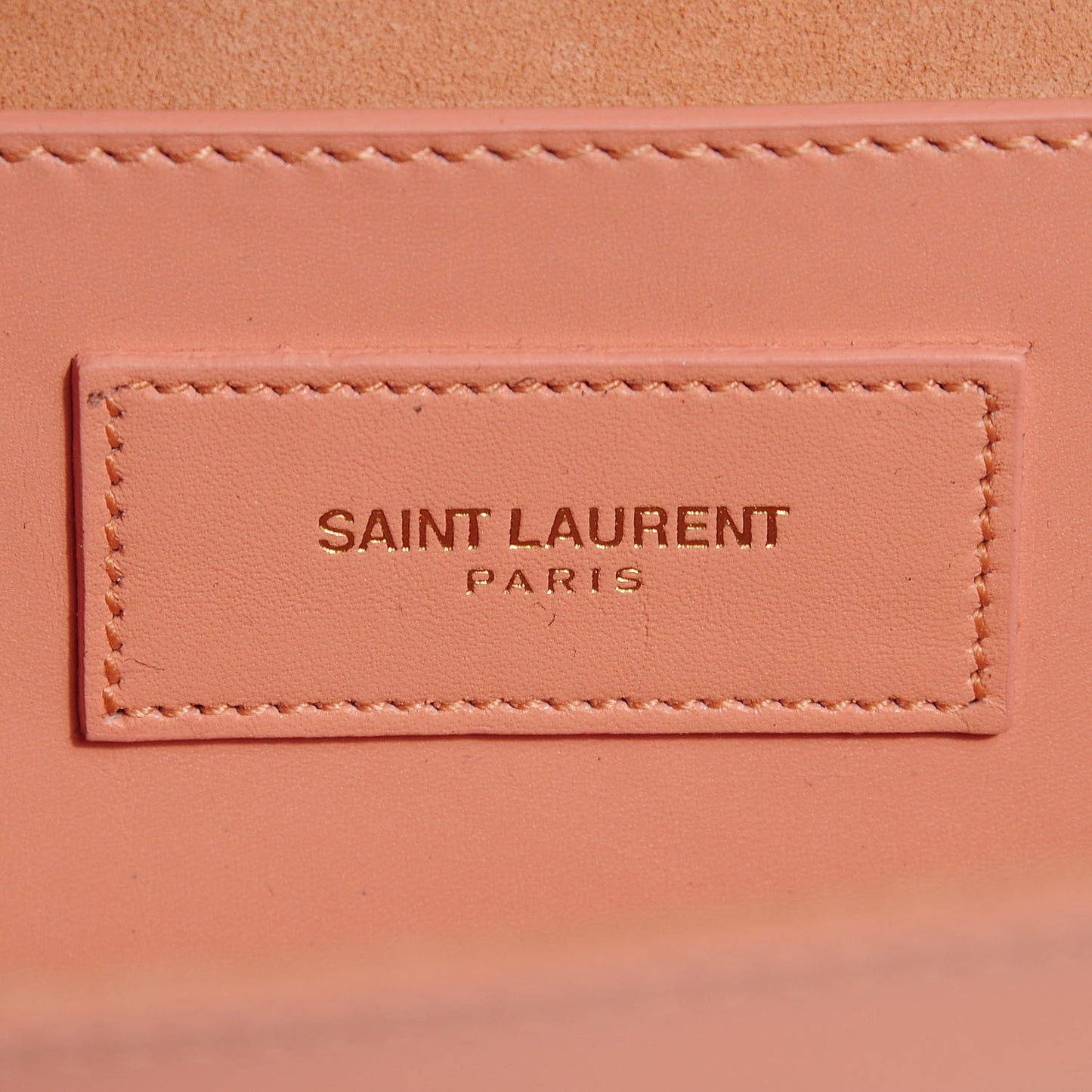 Calfskin Classic Monogram Clutch Glossy Blush
