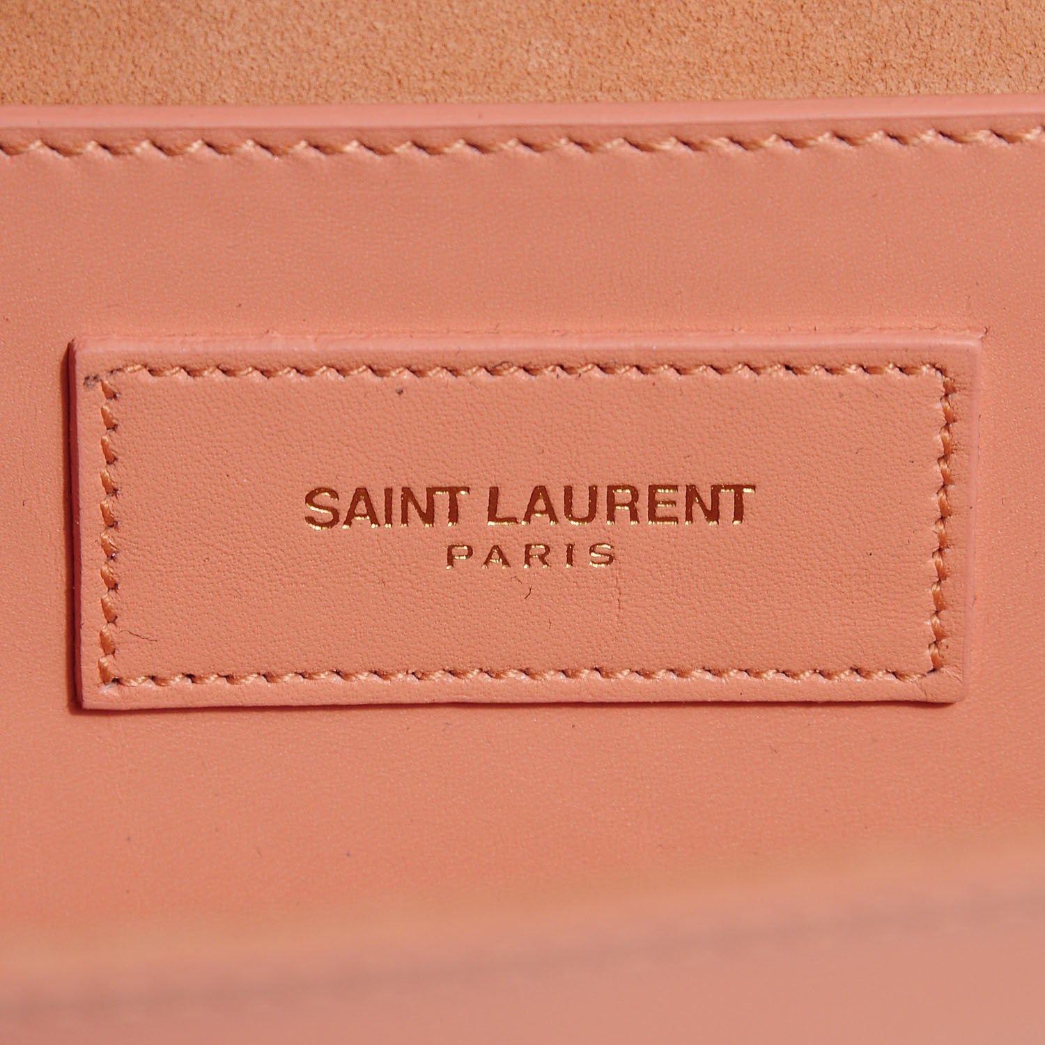 Saint Laurent Calfskin Classic Monogram Clutch Glossy Blush 7 of 8