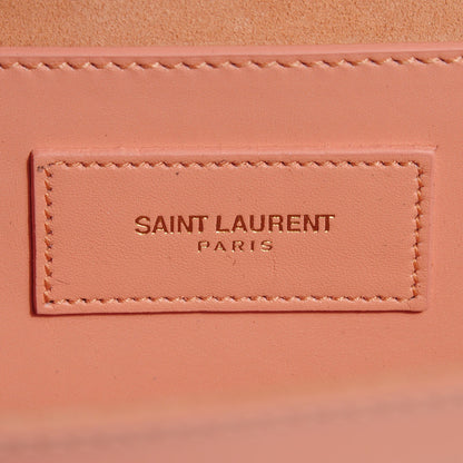 Saint Laurent Calfskin Classic Monogram Clutch Glossy Blush 7 of 8