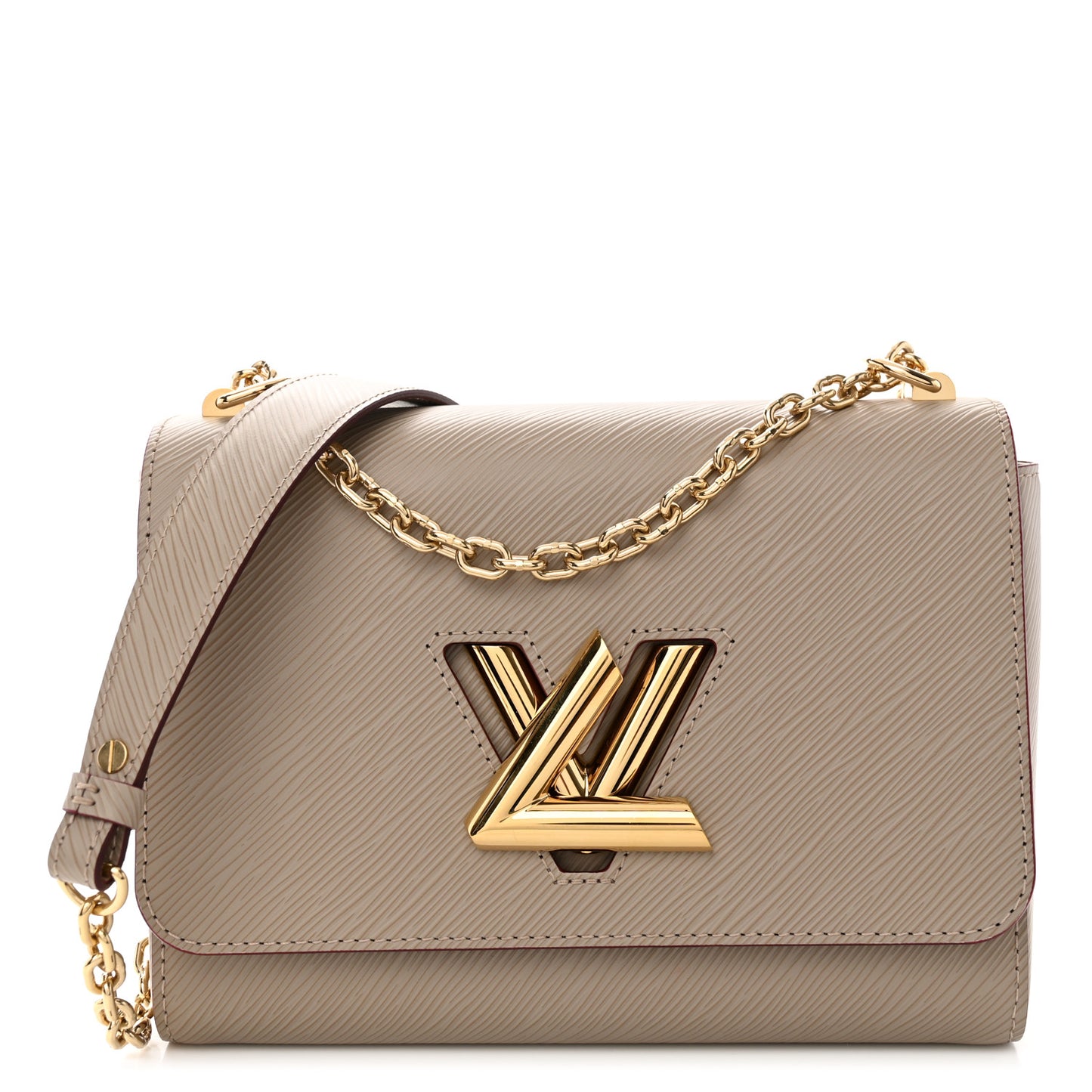 Epi Twist Shoulder Bag MM Galet Galet