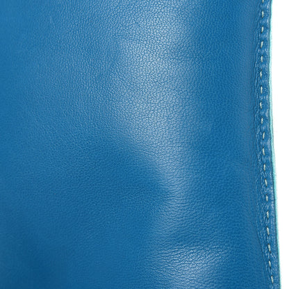 Hermes Lambskin Pilo Pouch Bleu Izmir Lagon 7 of 8