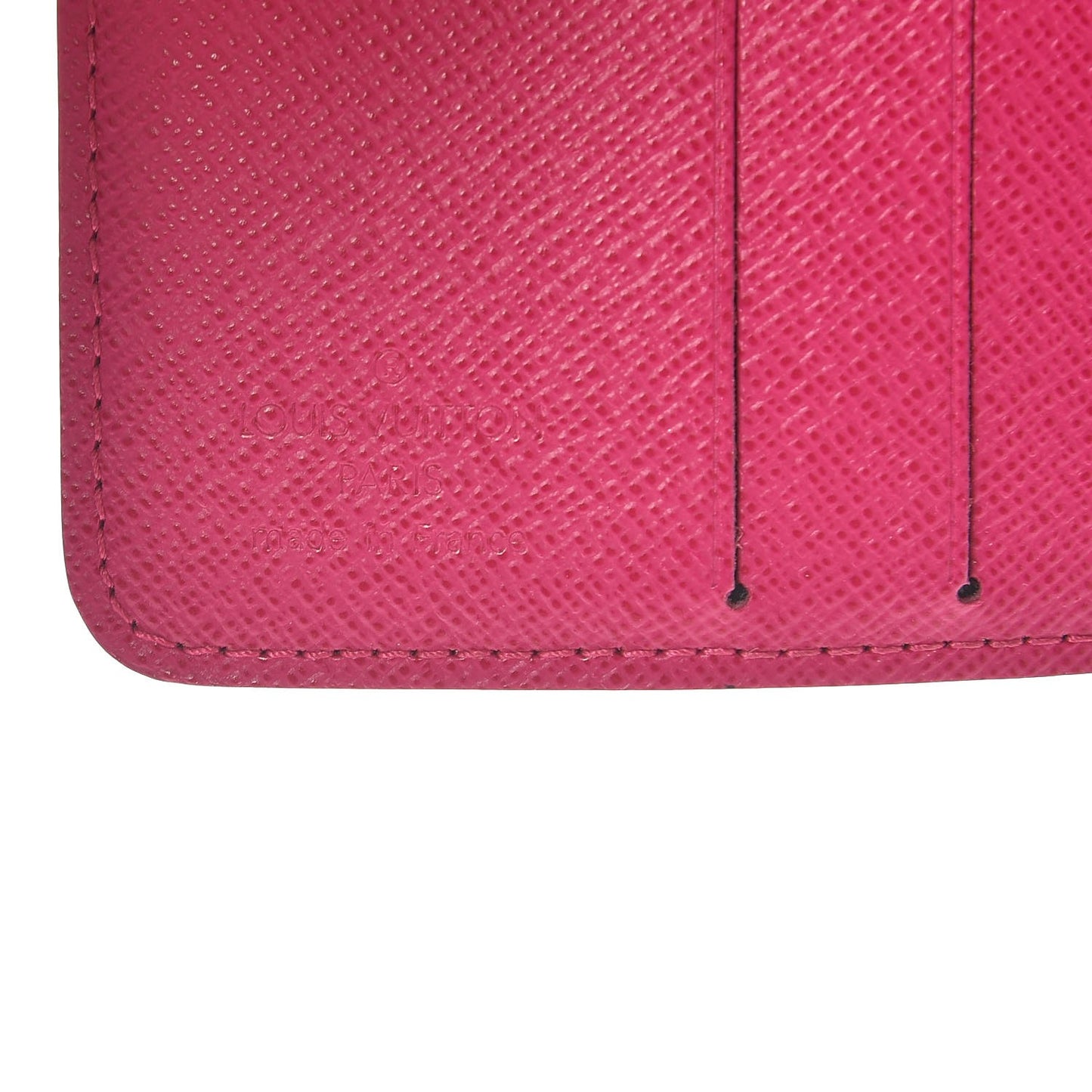 Monogram Perforated Compact Zipped Wallet Fuchsia