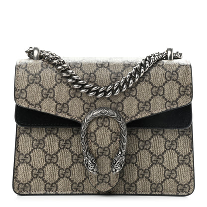 Gucci GG Supreme Monogram Mini Dionysus Shoulder Bag Black 1 of 11