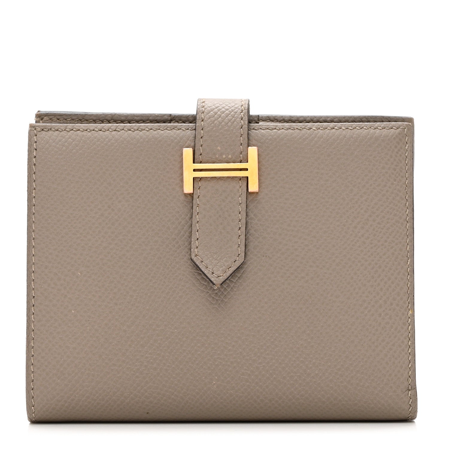 Hermes Epsom Bearn Compact Wallet Gris Asphalte 1 of 9