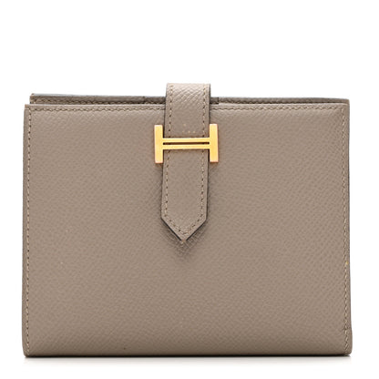 Hermes Epsom Bearn Compact Wallet Gris Asphalte 1 of 9
