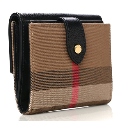 Burberry House Check Luna French Wallet Black 3 of 12