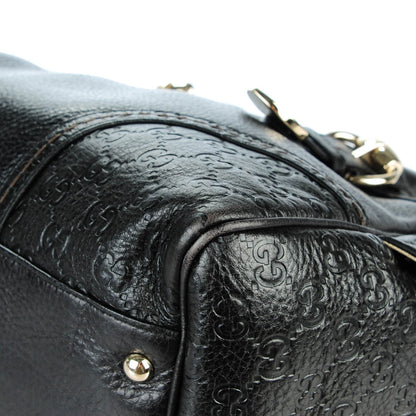 Gucci Guccissima Signoria Large Dome Bag Black 8 of 9