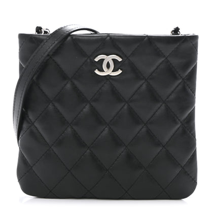 Chanel Lambskin Quilted Crossbody Bag Black 2 of 23