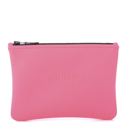 Hermes Neoprene Neobain Small Case Rose Azalee 1 of 6