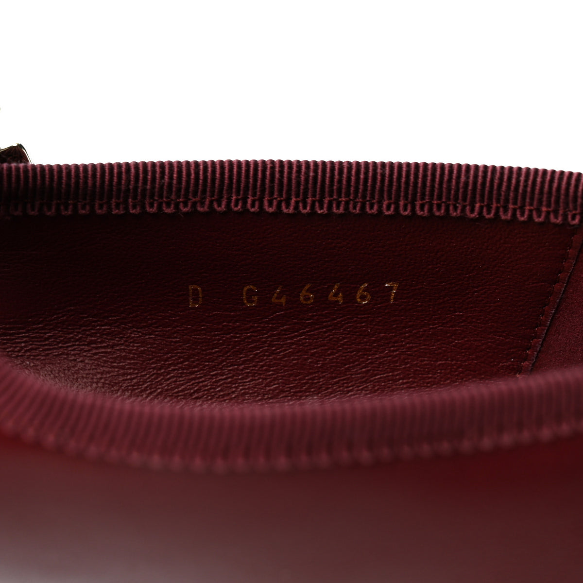 Lambskin Mary Jane Flats 36.5 Burgundy