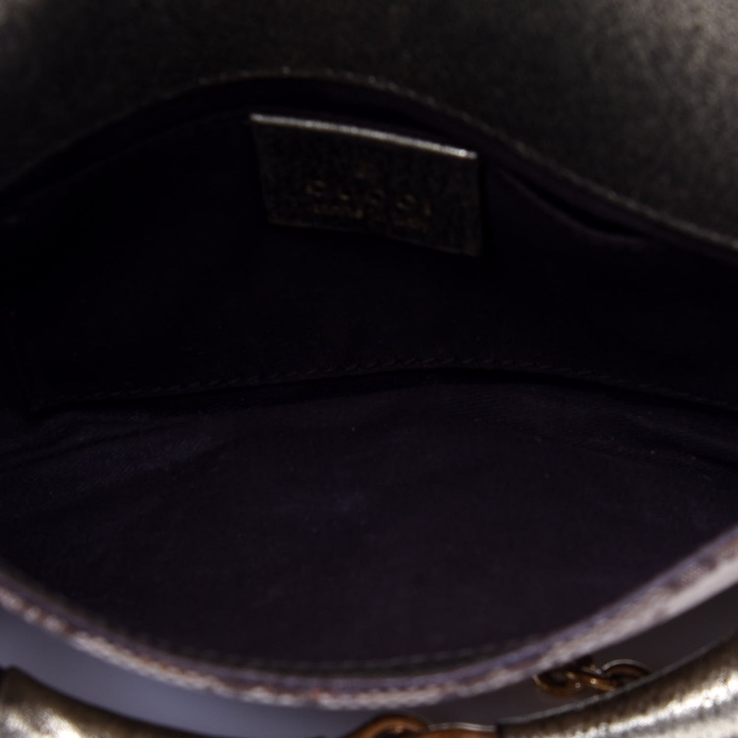 Monogram Horsebit Clutch Gold