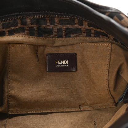 Fendi Zucca Small Chef Shopping Tote Tobacco Moro 8 of 20