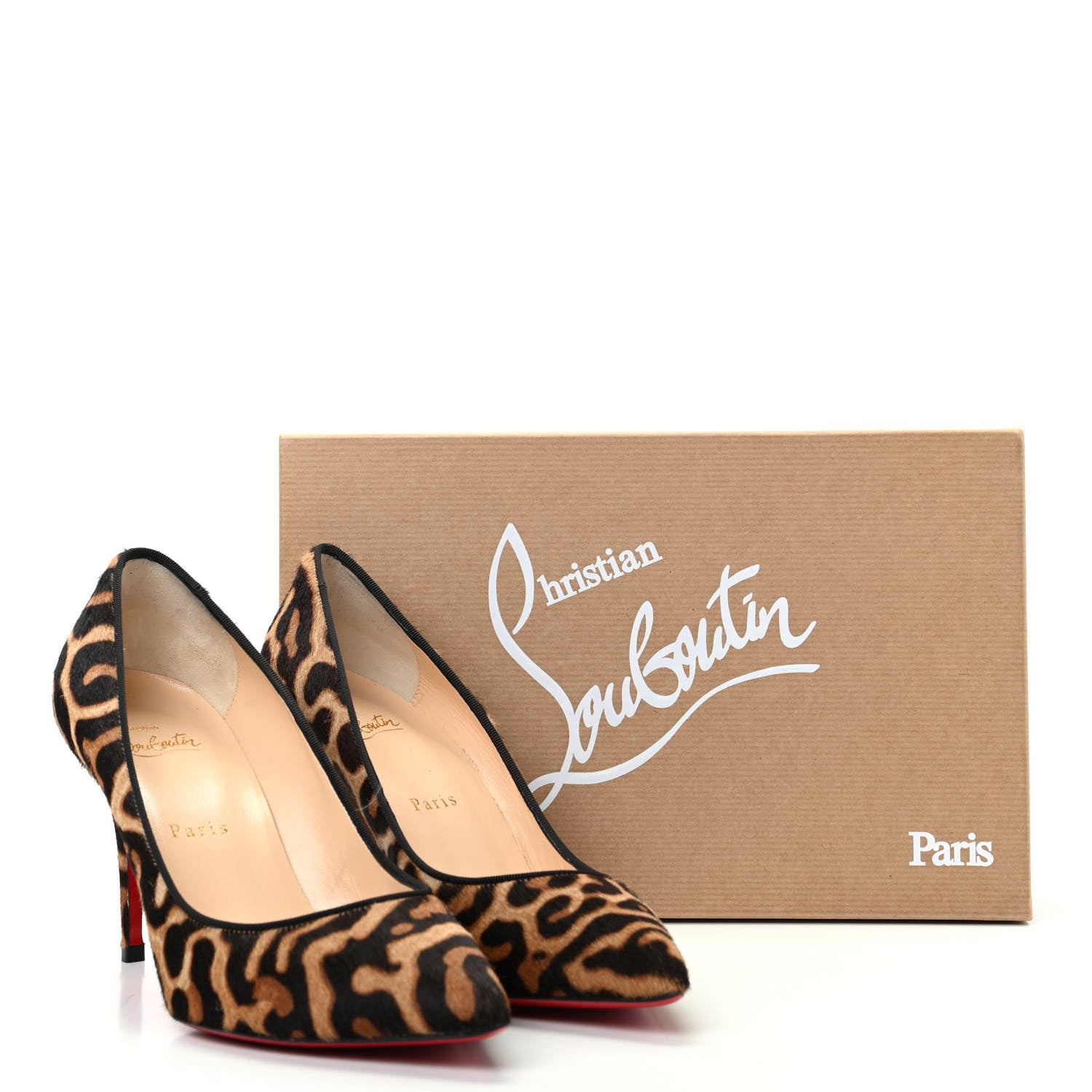 Christian Louboutin Pony Hair Jaguar Print Pigalle 85 Pumps 38 Brown 10 of 10