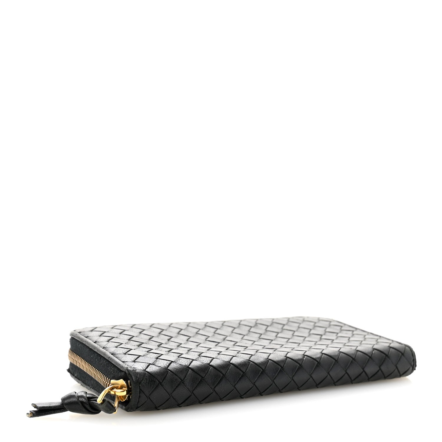 Bottega Veneta Nappa Intrecciato Zip Around Wallet Black 4 of 10