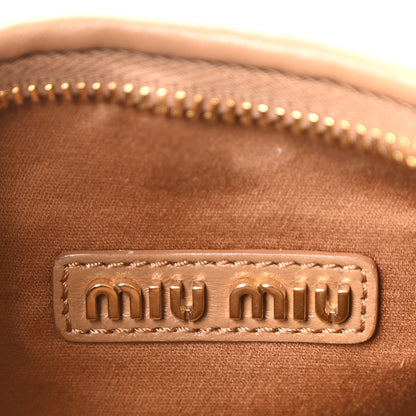 Miu Miu Nappa Matelasse Small Wander Hobo Caramel 6 of 9