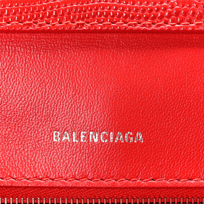 Balenciaga Patent Calfskin Lizard Embossed Medium Ghost Shoulder Bag Vivid Red 6 of 8