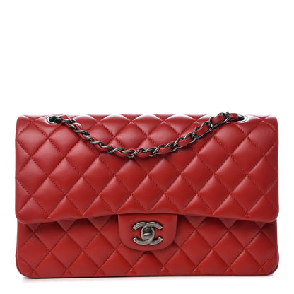 Chanel Lambskin Quilted Medium Double Flap Red 1 of 9